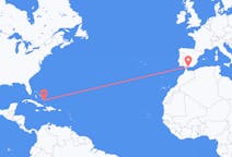 Flyreiser fra Crooked øy, Bahamas til Malaga, Spania