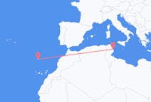 Flyreiser fra Monastir, Tunisia til Funchal, Portugal
