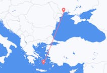 ギリシャのから サントリーニ島、ウクライナのへ オデッサフライト