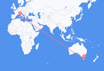 Flug frá Hobart, Ástralíu til Olbia, Ítalíu