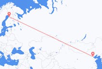 Flug frá Tianjin til Oulu