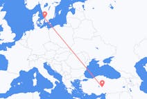 Flights from Nevşehir, Turkey to Ängelholm, Sweden