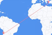 出发地 智利出发地 薩爾瓦多目的地 土耳其哈利卡那索斯的航班