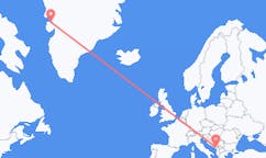 Flyreiser fra Podgorica, Montenegro til Qaarsut, Grønland