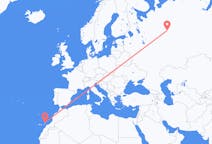 Flights from Syktyvkar, Russia to Lanzarote, Spain