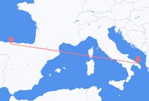 Flyreiser fra Brindisi, Italia til Santiago del Monte, Spania