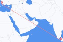 出发地 斯里兰卡出发地 科伦坡目的地 希腊科斯岛的航班