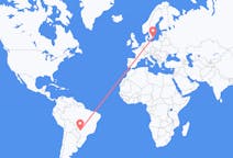 Flights from Campo Grande, Brazil to Ronneby, Sweden