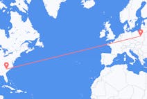 Flyg från Columbia, USA till Warszawa, Polen