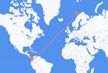 Flights from Quito, Ecuador to Leknes, Norway
