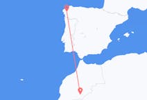 Flyreiser fra Zagora, til Santiago de Compostela
