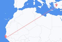 Flights from Cap Skiring to Denizli
