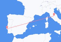 Flyg från Lissabon, Portugal till Perugia, Italien