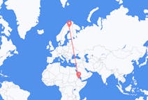 Flyreiser fra Asmara, Eritrea til Kolari, Finland