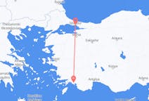 Flyreiser fra Dalaman, Tyrkia til Istanbul, Tyrkia
