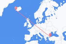 Flyrejser fra Istanbul til Reykjavík