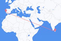 Flights from Hambantota, Sri Lanka to Lisbon, Portugal