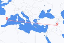 Flights from Erbil to Castelló de la Plana