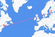 Flyrejser fra Boston til Helsinki