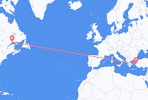 Flüge von Sept-Îles, Kanada nach Izmir, die Türkei