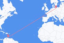 Flug frá Willemstad, Curaçao til Szczecin, Póllandi