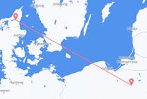 Flights from Szymany, Szczytno County, Poland to Aalborg, Denmark