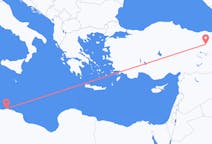 Flyreiser fra Tripoli, til Erzincan