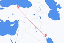 Flyg från Basra, Irak till Karamustafapasa, Turkiet