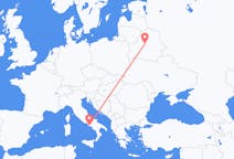 Flug frá Minsk, Hvíta-Rússlandi til Napólí, Ítalíu