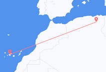 出发地 阿尔及利亚出发地 巴特纳目的地 西班牙特内里费岛的航班
