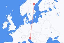 Flights from Pula, Croatia to Sundsvall, Sweden
