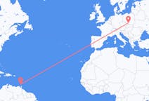 Flyg från St George's, Grenada till Katowice, Polen