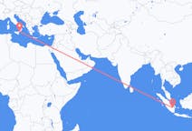 Flights from Palembang, Indonesia to Reggio Calabria, Italy