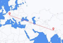 Flights from from Kathmandu to Strasbourg