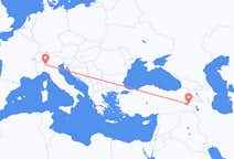 Flights from Van to Milan