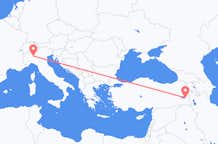 Flights from Van to Milan