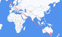 Flyg från Devonport, Australien till Aberdeen, Skottland