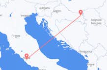 Flyg från Osijek, Kroatien till Rom, Italien