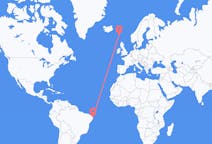 Voos de João Pessoa, Paraíba, Brasil para Sorvágur, Ilhas Faroe