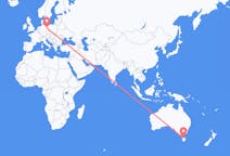 Flyg från Devonport, Australien till Berlin, Maryland, Tyskland