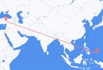 Flyreiser fra Koror, Palau til Kayseri, Tyrkia