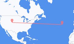 Flyreiser fra Laramie, USA til Terceira, Portugal