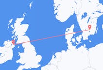 Voli da Vaxjo, Svezia a Belfast, Irlanda del Nord