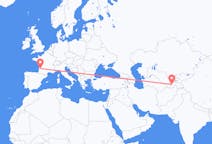 Flüge von Duschanbe, Tadschikistan nach Bordeaux, Frankreich