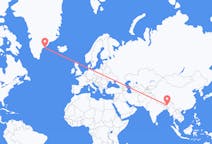 Flights from Guwahati, India to Kulusuk, Greenland