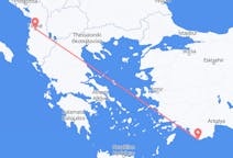 Fly fra Tirana til Kastellorizo