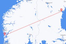 Vols depuis la ville de Sundsvall vers la ville de Stord (île)