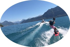 Base tour: 2 hours private wakeboarding session Lake Zurich (morning) (up to 3)
