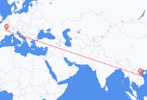 Flyrejser fra Dong Hoi, Vietnam til Lyon, Frankrig