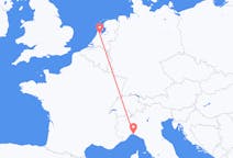 Flights from Amsterdam to Genoa